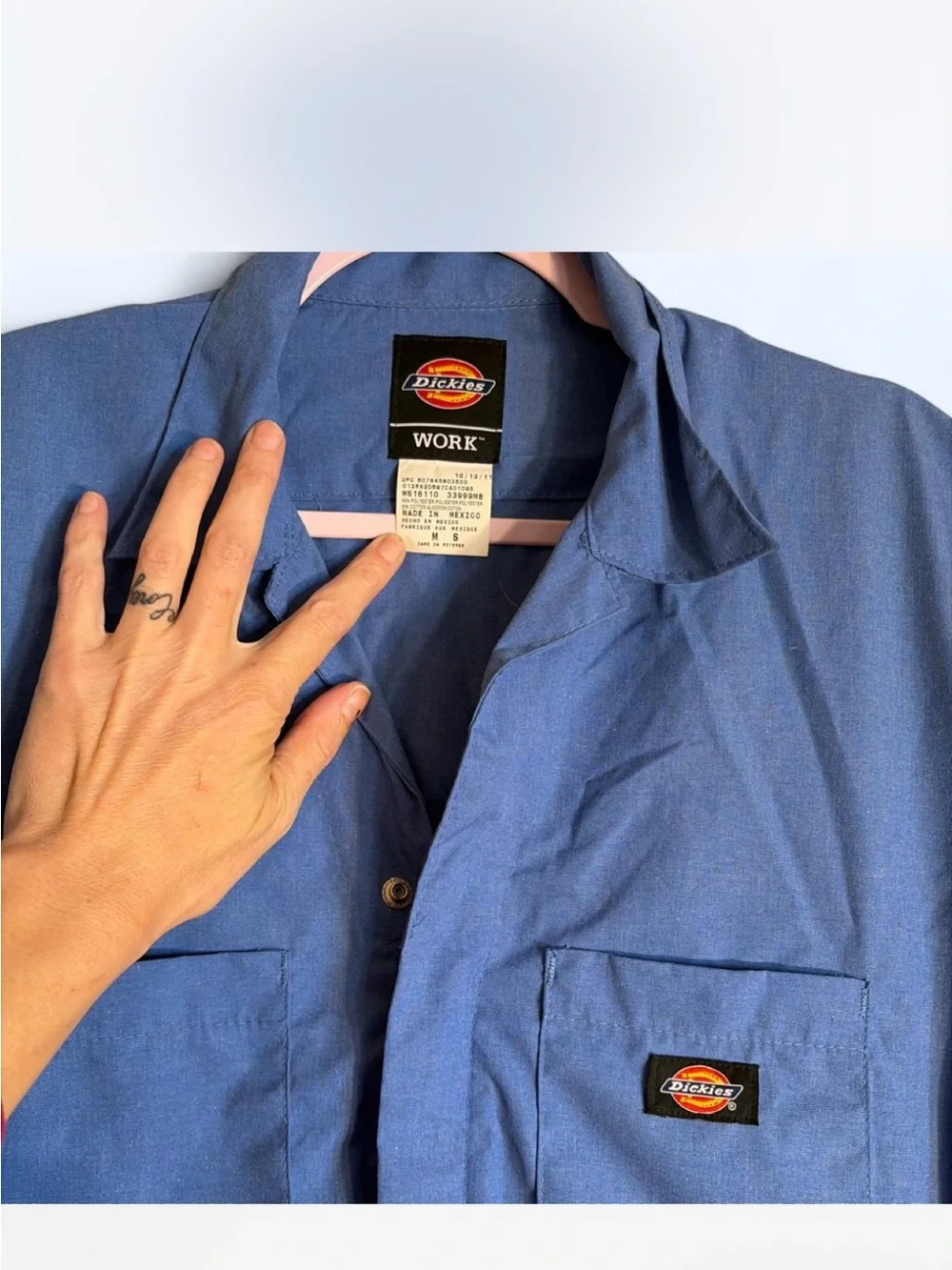 Dickies Blue Short-Sleeve Work Jumpsuit